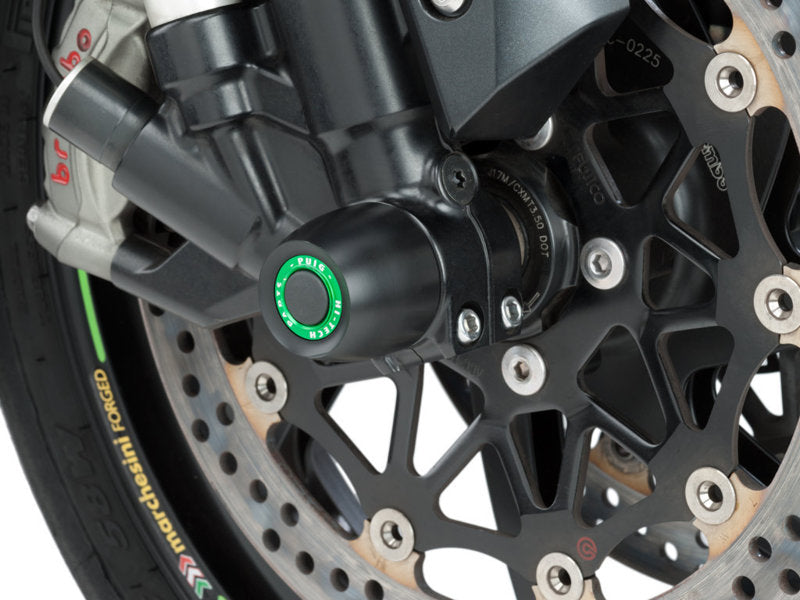 Puig Front Fork Protector In Black for Kawasaki ZX-10R Ninja Performance (16-18)