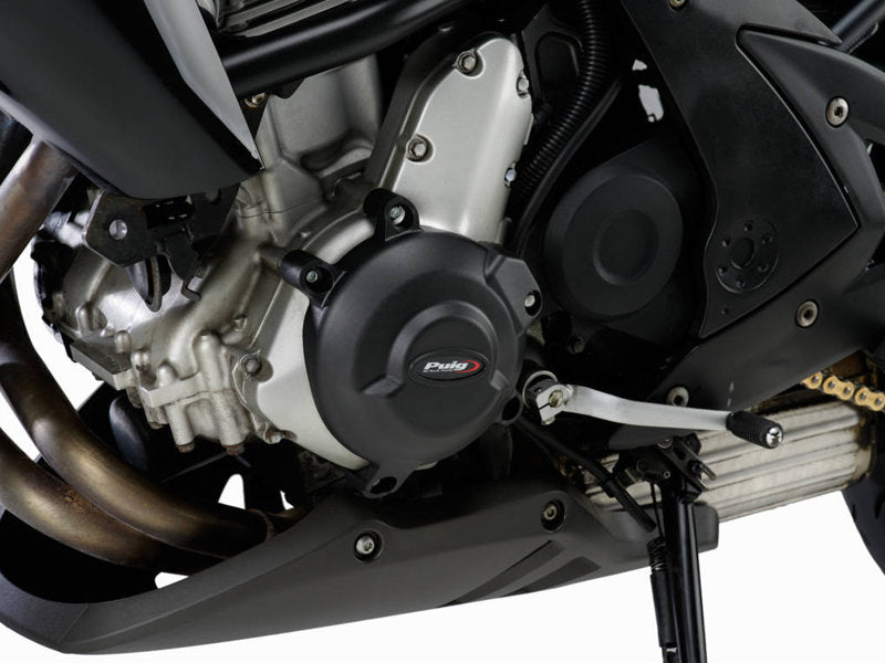 Puig Engine Cover In Black for Kawasaki ER6-N (06-16)