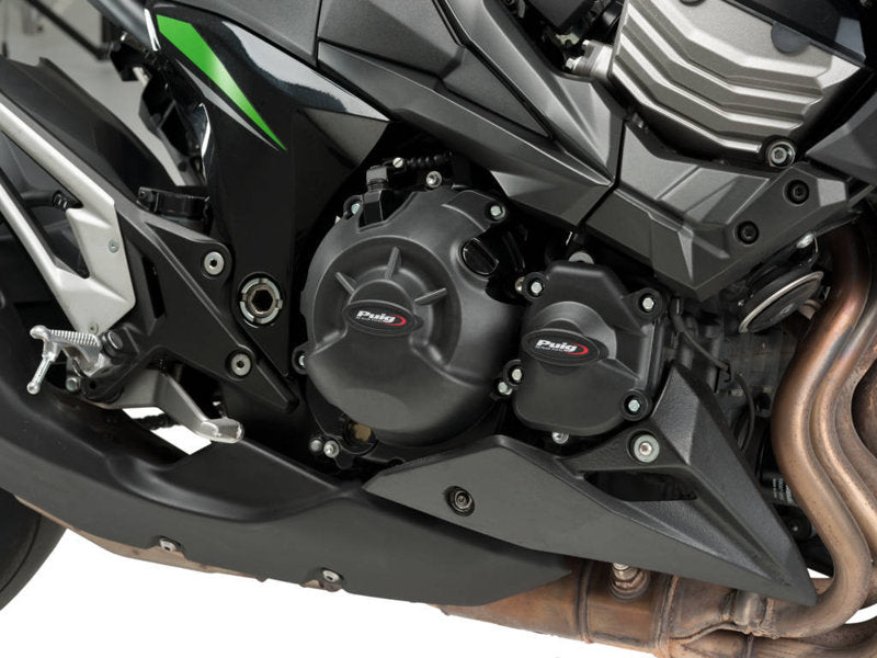 Puig Engine Cover In Black for Kawasaki Z800 (13-16)