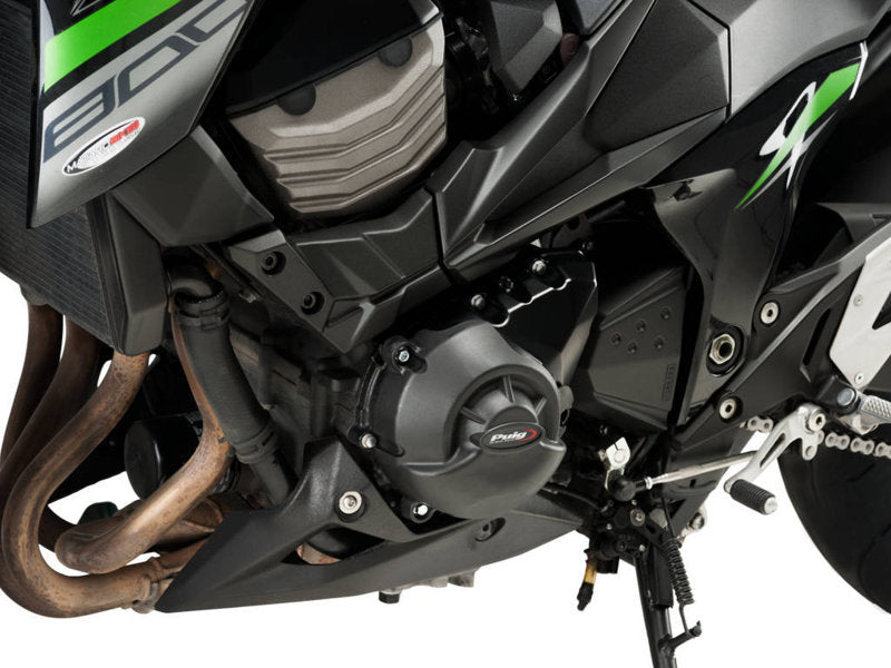 Puig Engine Cover In Black for Kawasaki Z800 (13-16)