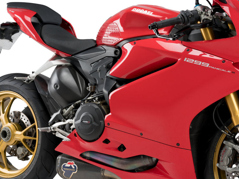 Puig Engine Cover In Black for Ducati 1199 Panigale (12-14)