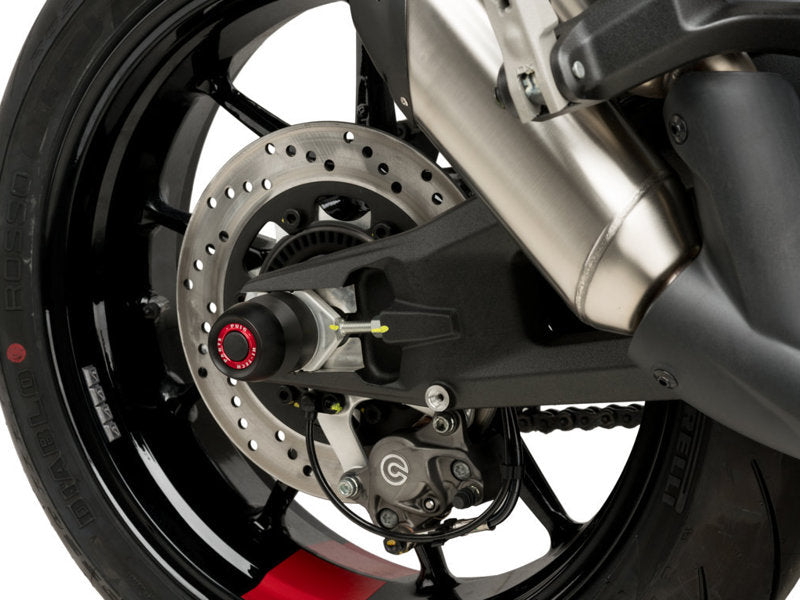 Puig Swing Arm Protector In Black for Triumph Scrambler 1200 X (24-25)