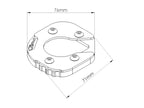 Puig Kickstand Extension Pad In Black for BMW F800 GS Adventure (13-23)