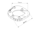 Puig Kickstand Extension Pad In Black for BMW F700 GS (12-17)