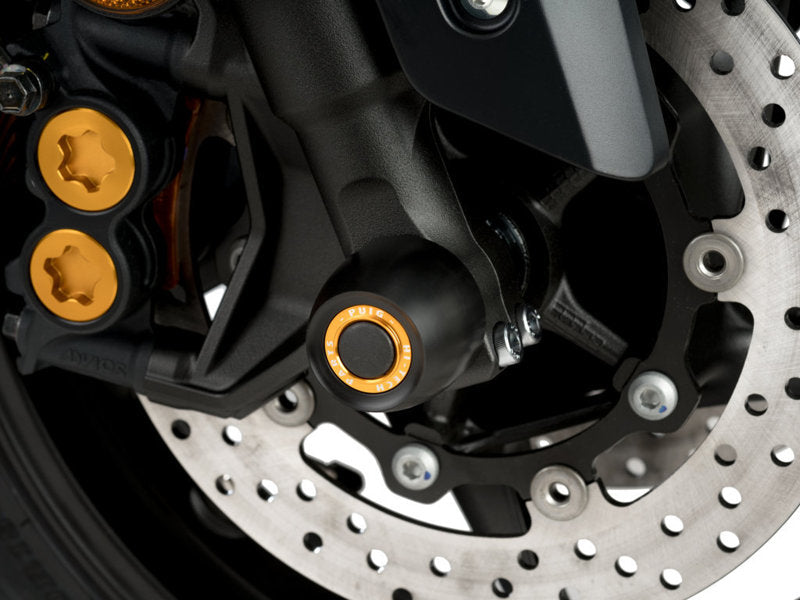 Puig Front Fork Protector In Black for Yamaha TMax 560 Tech Max (20-21)