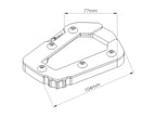 Puig Kickstand Extension Pad In Black for Honda Africa Twin CRF1100L (20-25)