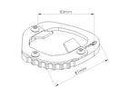 Puig Kickstand Extension Pad In Black for Yamaha Tenere 700 World Raid (22-25)