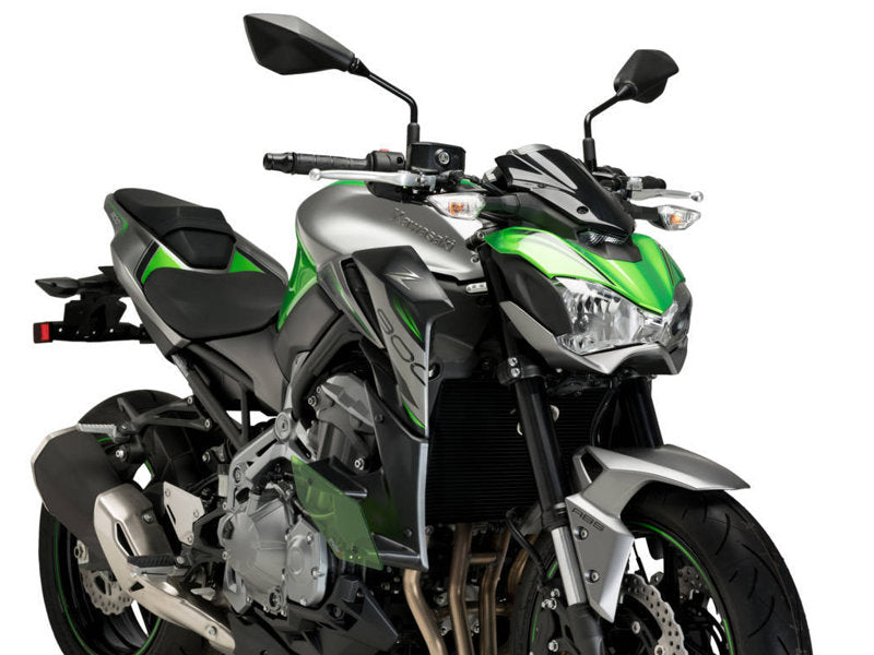 Puig Naked Downforce Spoilers In Black for Kawasaki Z900 (17-19)