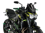 Puig Naked Downforce Spoilers In Black for Kawasaki Z650 (20-25)