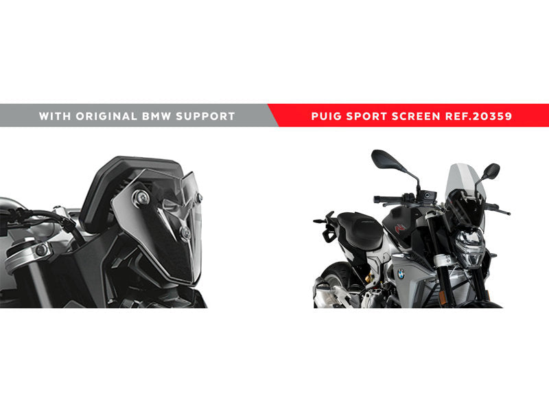Puig New Generation Sport Screen In Clear for BMW F900 R (20-25)