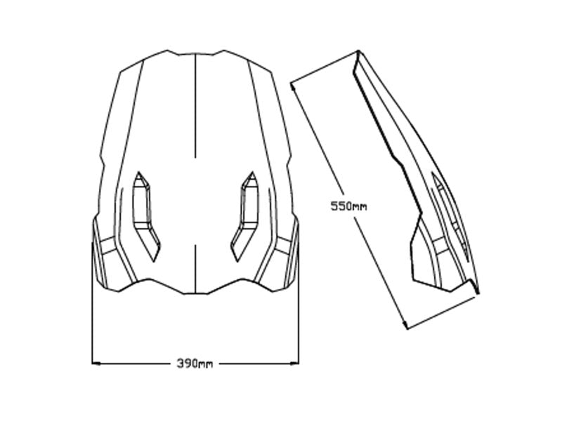 Puig Touring Screen for Triumph Tiger 900 GT Pro (20-23)