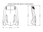 Puig Touring Screen With Extender In Light Smoke for Triumph Tiger 900 GT (20-23)