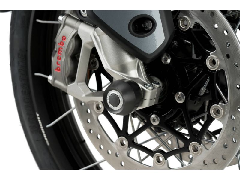 Puig Front Fork Protector In Black for Triumph Tiger 900 Rally (20-23)