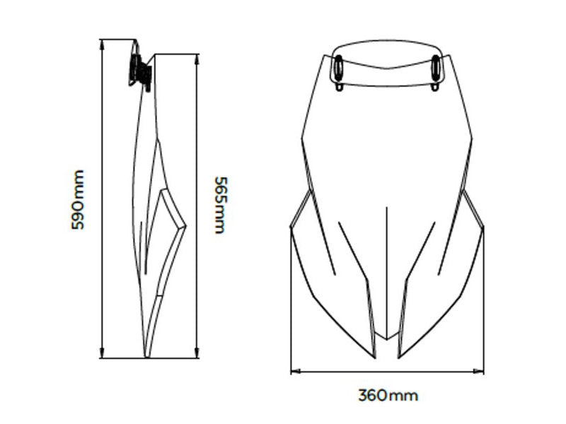 Puig Touring Screen With Extender In Light Smoke for BMW F900 XR (20-25)