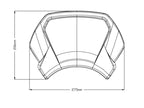 Puig Aluminium Fly Screen In Black for Harley Davidson Sportster Forty Eight XL1200X (15-20)