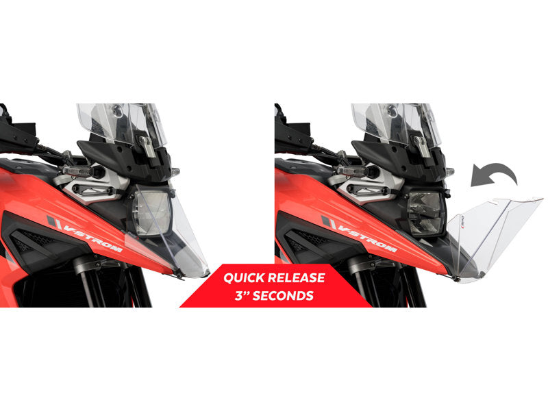 Puig Headlight Protector In Clear for Suzuki V-Strom 1050 (20-25)