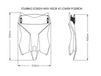Puig Touring Screen With Extender In Light Smoke for KTM 390 Adventure (20-24)