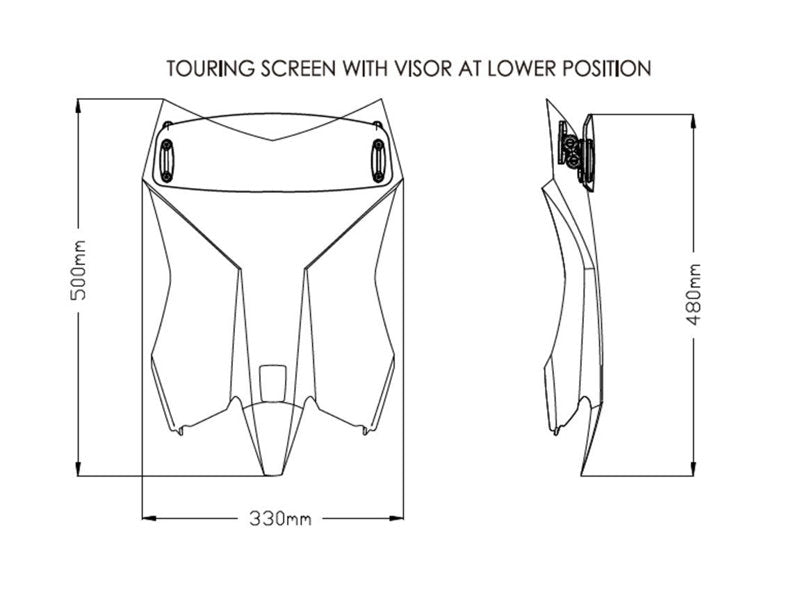 Puig Touring Screen With Extender In Light Smoke for KTM 390 Adventure SW (24)