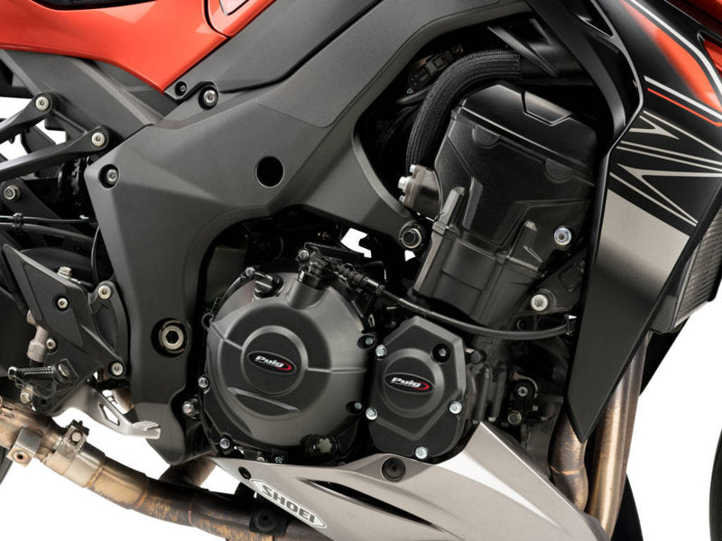 Puig Engine Cover In Black for Kawasaki Z1000 SE (14-16)
