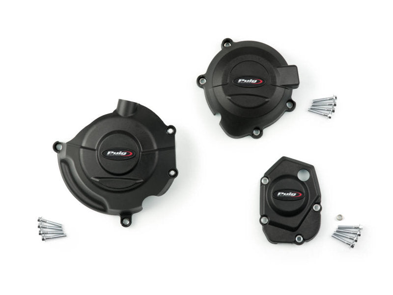 Puig Engine Cover In Black for Kawasaki Z1000 SE (14-16)