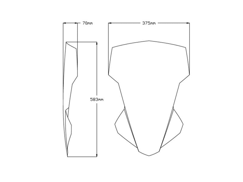 Puig Touring Screen In Clear for Yamaha Tracer 7 (21-25)