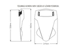 Puig Touring Screen With Extender In Light Smoke for Yamaha Tracer 700 (20)