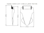 Puig Touring Screen With Extender In Light Smoke for Yamaha Tracer 700 (20)