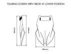 Puig Touring Screen With Extender In Light Smoke for BMW M1000 XR (24-25)