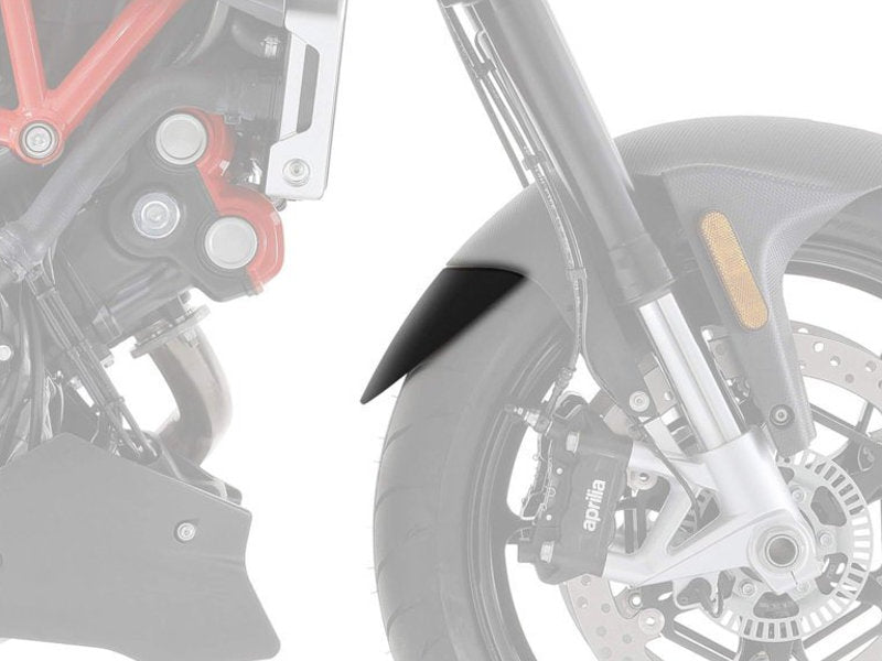 Puig Front Mudguard Extender In Black for Aprilia Tuono V4 1100 RR (15-20)