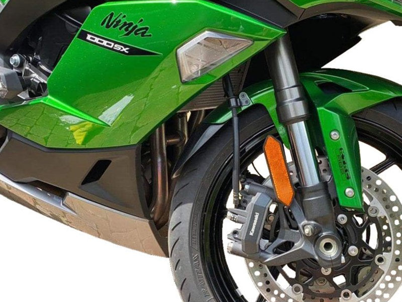 Puig Front Mudguard Extender In Black for Kawasaki Ninja 1000 SX (20-24)