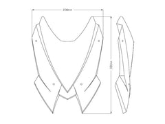 Puig New Generation Sport Screen In Clear for Kawasaki Z H2 (20-24)