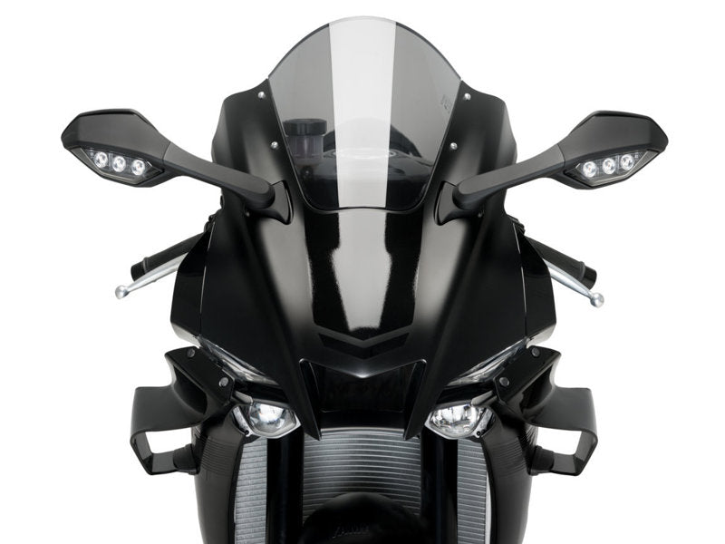 Puig GP Front Downforce Spoilers In Light Smoke for Yamaha YZF R1 Race (24)