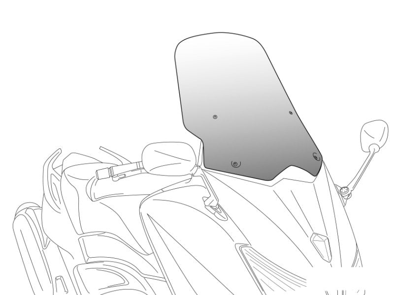 Puig V-Tech Line Touring Screen In Clear for Honda Forza 750 (21-24)