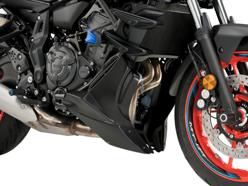 Puig Belly Pan In Matt Black for Yamaha MT-07 Pure (23-24)