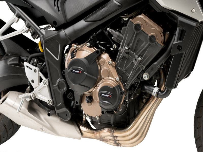 Puig Engine Cover In Black for Honda CBR650 R (19-20)