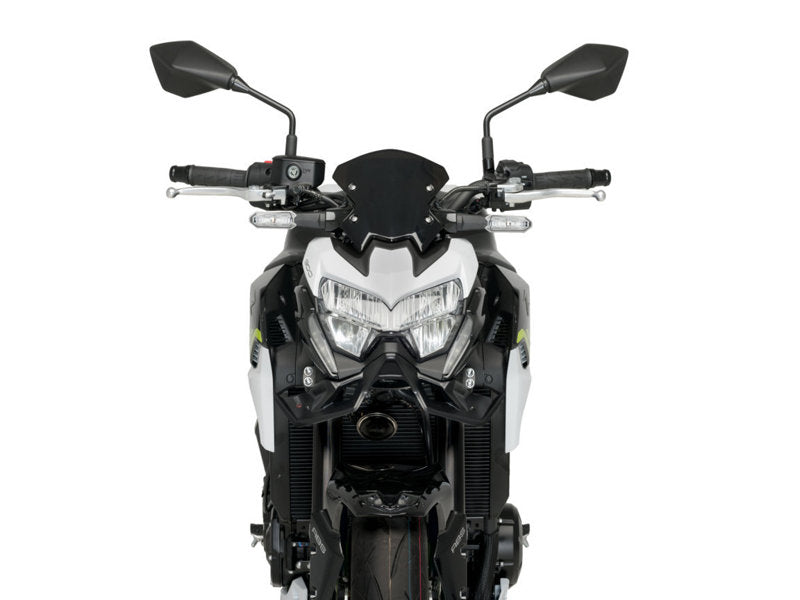 Puig Naked Front Downforce Spoilers In Matt Black for Kawasaki Z900 (20-24)