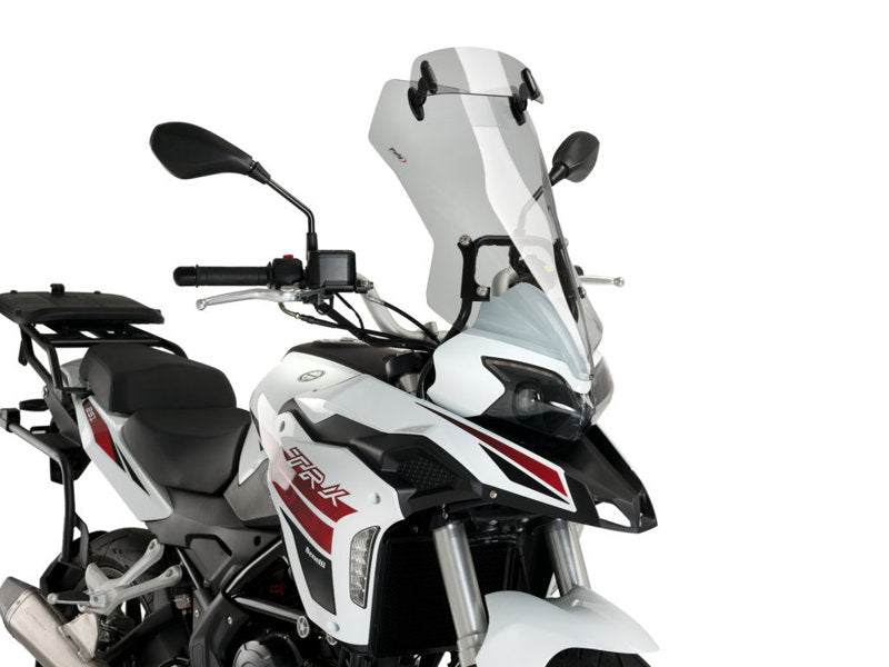 Puig Touring Screen With Extender In Light Smoke for Benelli TRK 251 (21-25)