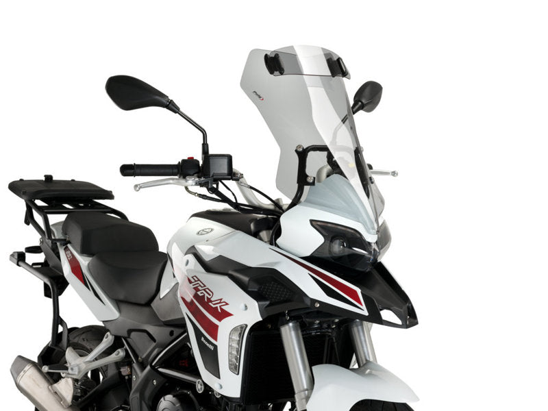 Puig Touring Screen With Extender In Light Smoke for Benelli TRK 251 (21-25)