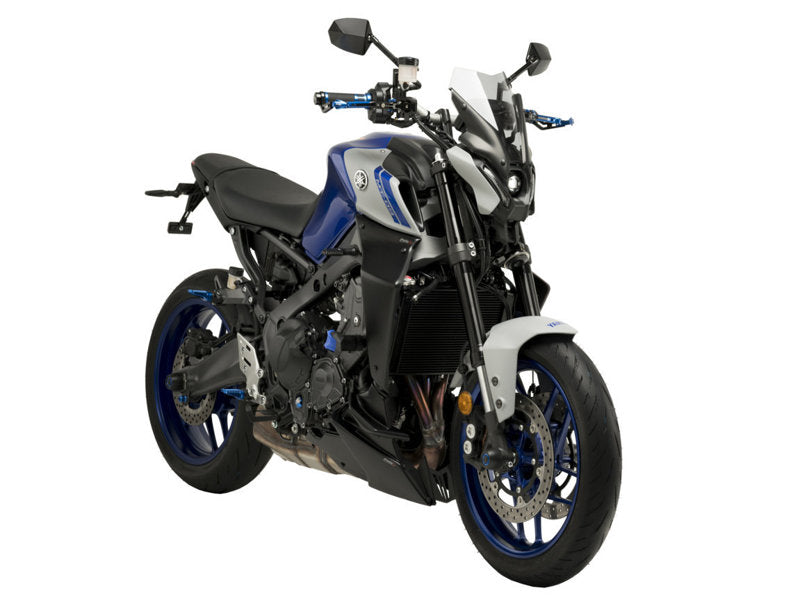 Puig GP Front Downforce Spoilers In Black for Yamaha MT-09 SP (21-23)