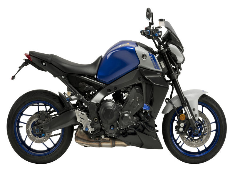 Puig GP Front Downforce Spoilers In Black for Yamaha MT-09 SP (21-23)