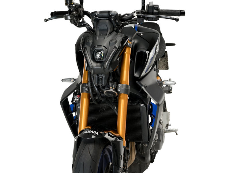 Puig GP Front Downforce Spoilers In Black for Yamaha MT-09 (21-23)
