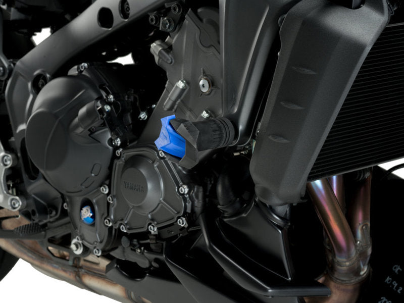 Puig R19 Frame Sliders In Black for Yamaha Tracer 9 GT (21-24)