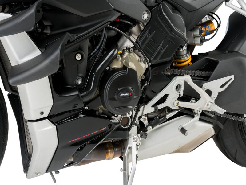 Puig Engine Cover In Black for Ducati Streetfighter V4S (20-22)