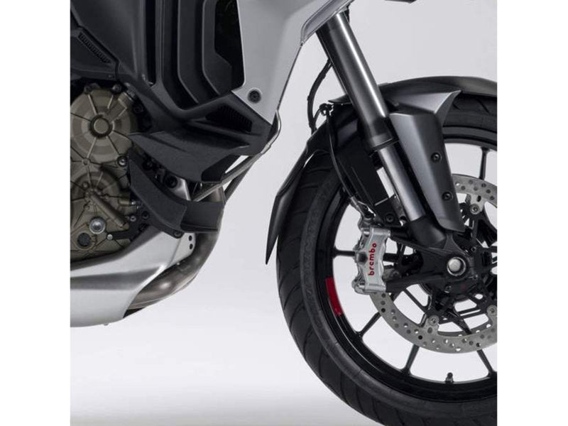 Puig Front Mudguard Extender In Black for Ducati Multistrada 1200 V4 Pikes Peak (21-24)