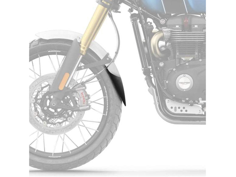 Puig Front Mudguard Extender In Black for Triumph Scrambler 1200 X (24-25)