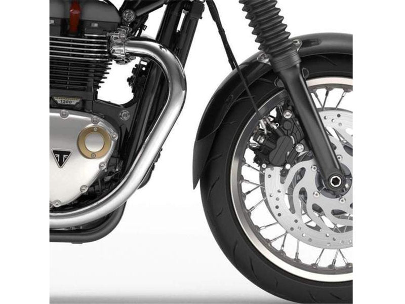 Puig Front Mudguard Extender In Black for Triumph Thruxton 1200 (16-19)