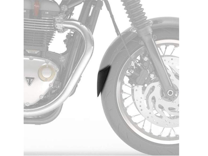 Puig Front Mudguard Extender In Black for Triumph Thruxton 1200 (16-19)