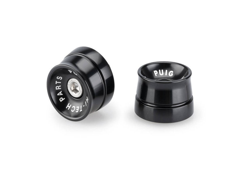 Puig Speed Bar Ends In Black for Piaggio Vespa GTS Super Sport 300 (17-25)