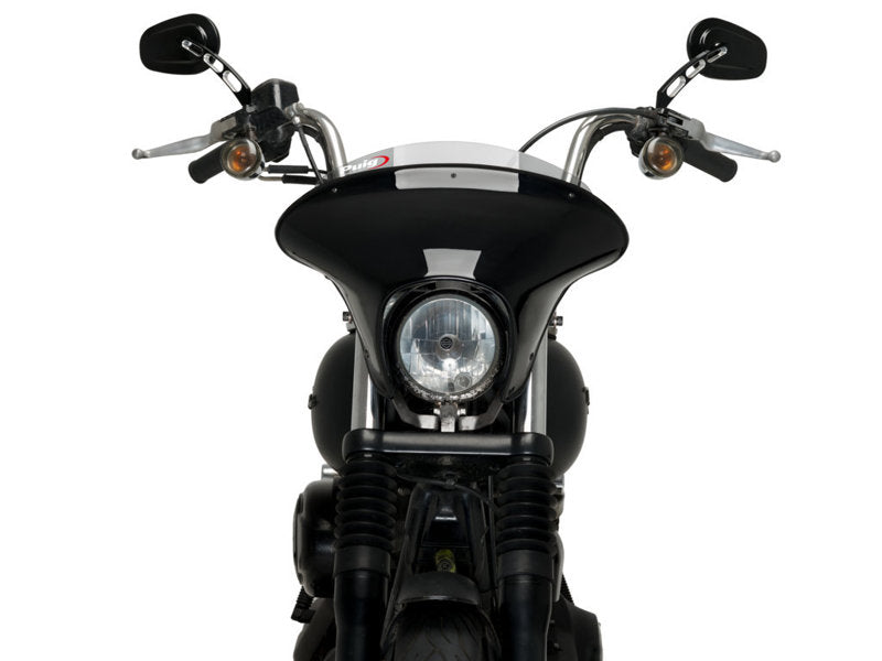 Puig Batwing Sport Screen In Clear for Harley Davidson Dyna Street Bob FXDB (06-17)