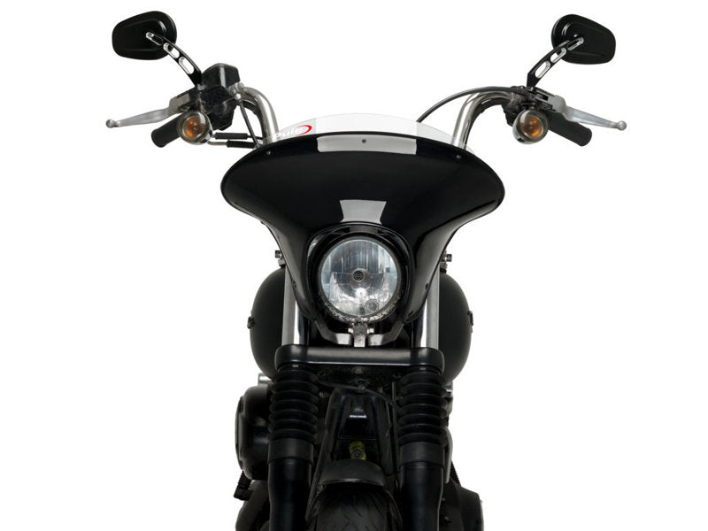 Puig Batwing Sport Screen In Clear for Harley Davidson Dyna Street Bob FXDB (06-17)